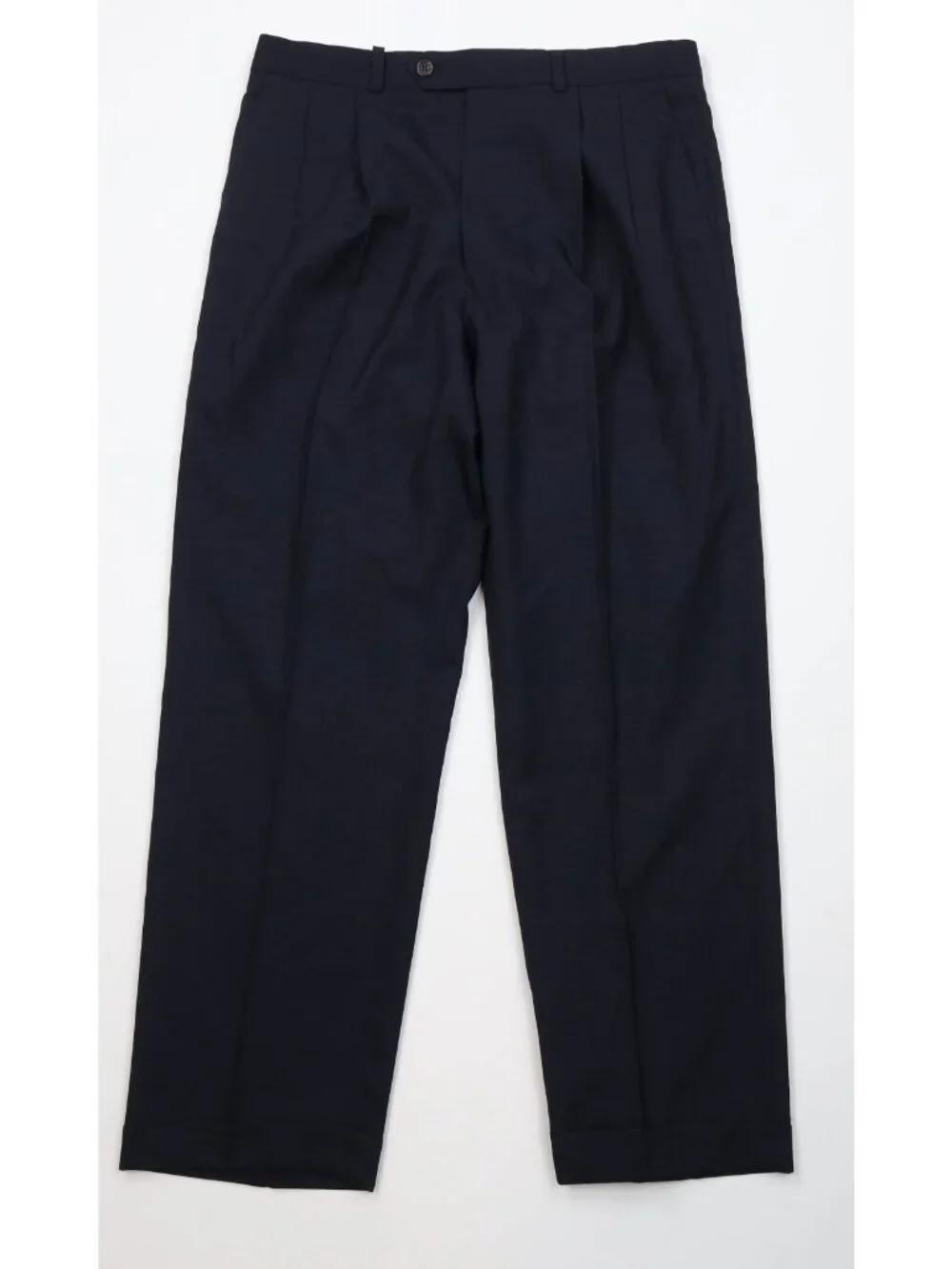 Vintage 90s Chaps Ralph Lauren Mens 42R 2 Piece Wool Suit Wedding Blue 32x29